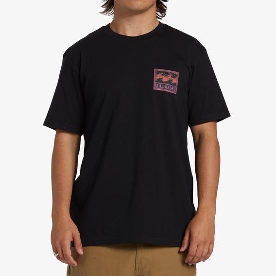 Billabong Crayon Wave Erkek Siyah Günlük T-Shirt