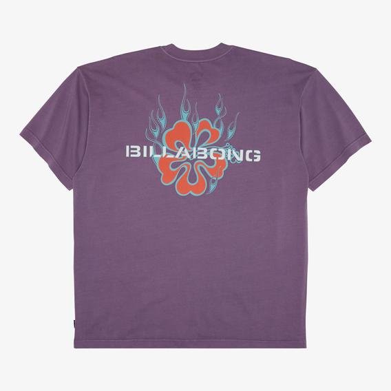 Billabong Paradise Burnin Erkek Mor Günlük T-Shirt