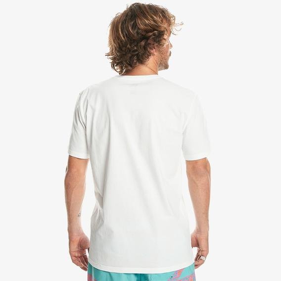 Quiksilver Mini Logo Erkek Beyaz Günlük T-Shirt