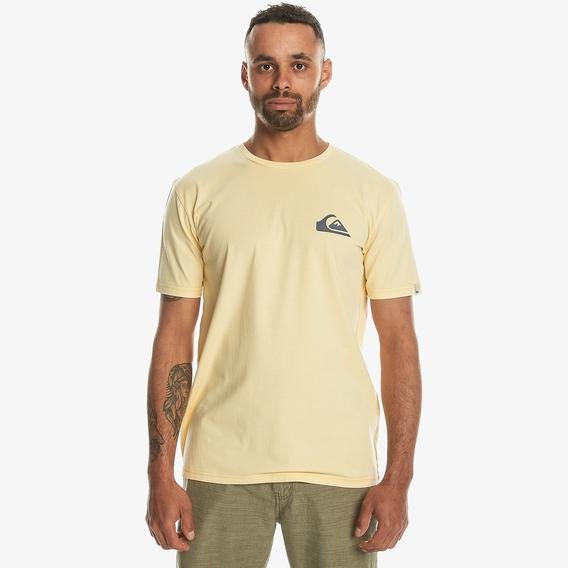 Quiksilver Mini Logo Erkek Sarı Günlük T-Shirt