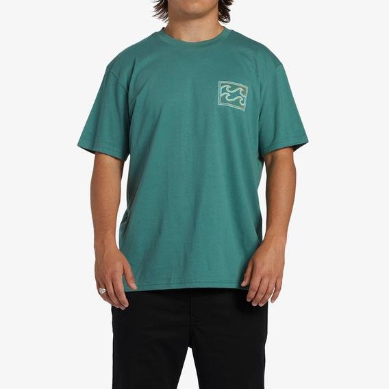 Billabong Crayon Wave Erkek Yeşil Günlük T-Shirt