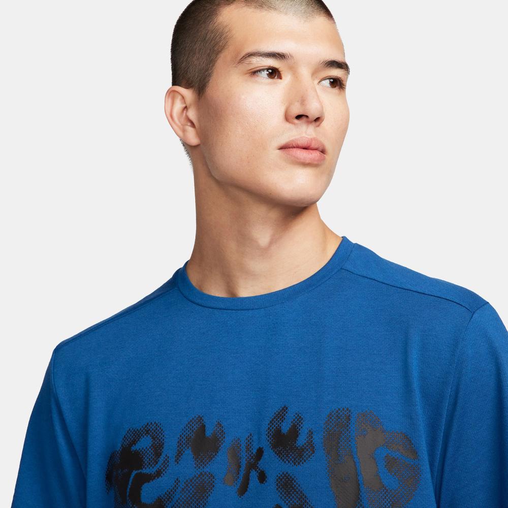 Nike 365 Run Dri-Fit Erkek Mavi Günlük T-Shirt