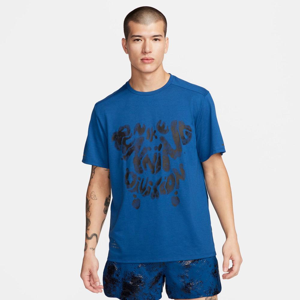 Nike 365 Run Dri-Fit Erkek Mavi Günlük T-Shirt