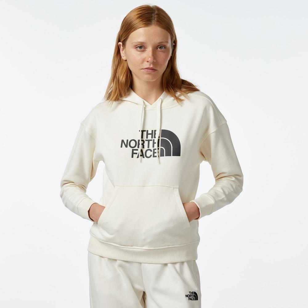 The North Face Light Drew Peak Kadın Beyaz Sweatshirt