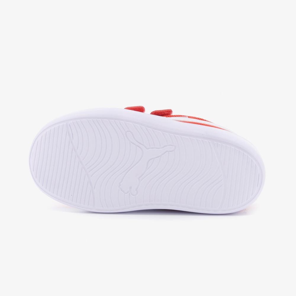 Puma Courtflex V2 Mesh V Çocuk Kırmızı Spor Ayakkabı