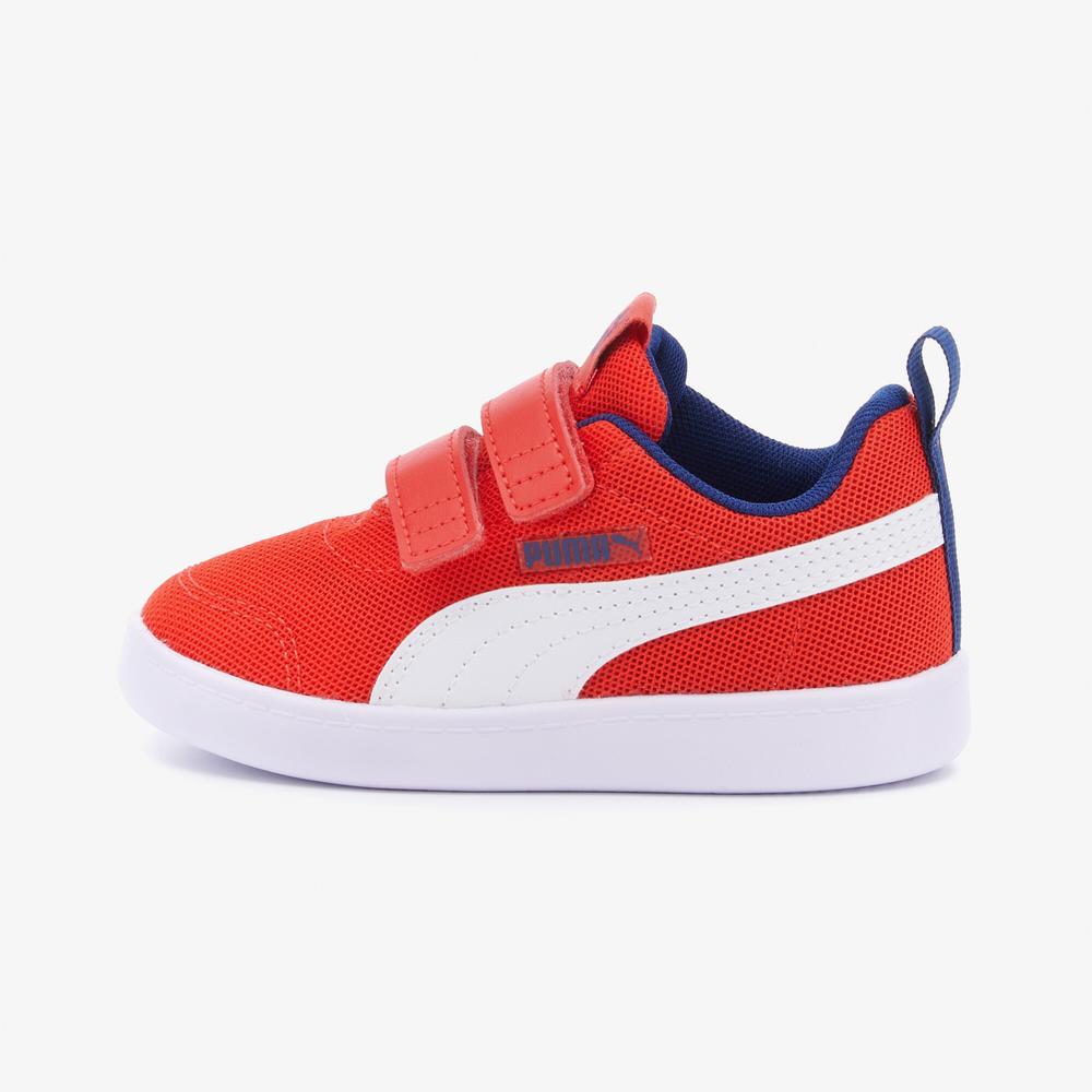Puma Courtflex V2 Mesh V Çocuk Kırmızı Spor Ayakkabı