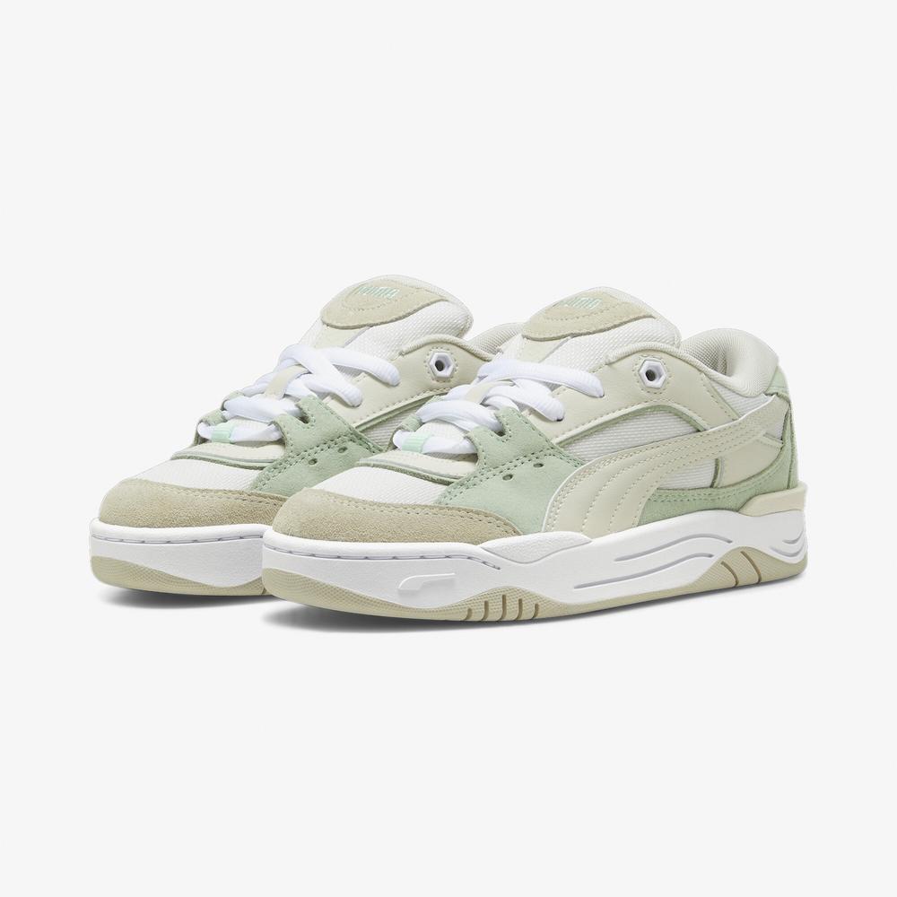 Puma-180 Unisex Krem Rengi Spor Ayakkabı