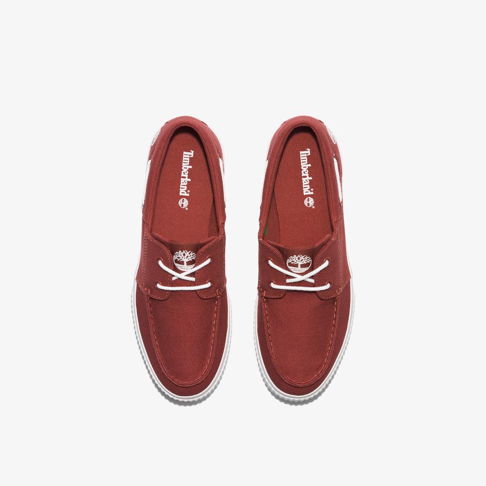 Timberland Mylo Bay Kanvas Erkek Kırmızı Tekne Ayakkabısı