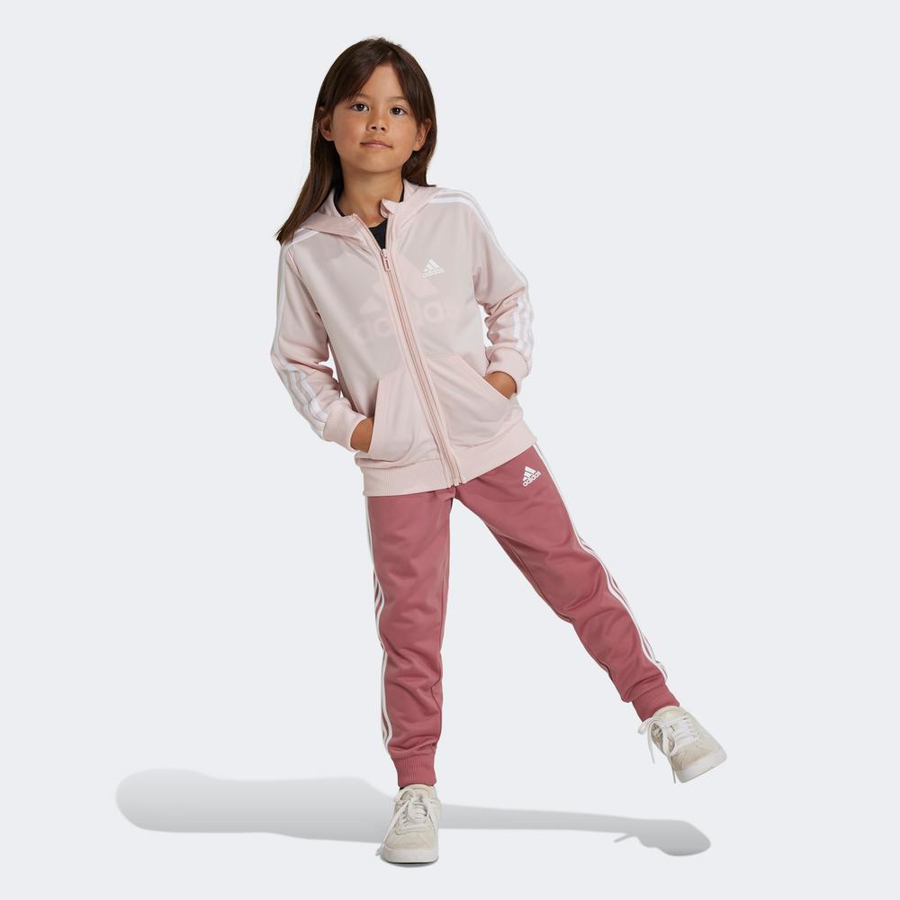 adidas 3S Shiny Ts Çocuk Pembe Eşofman Takımı