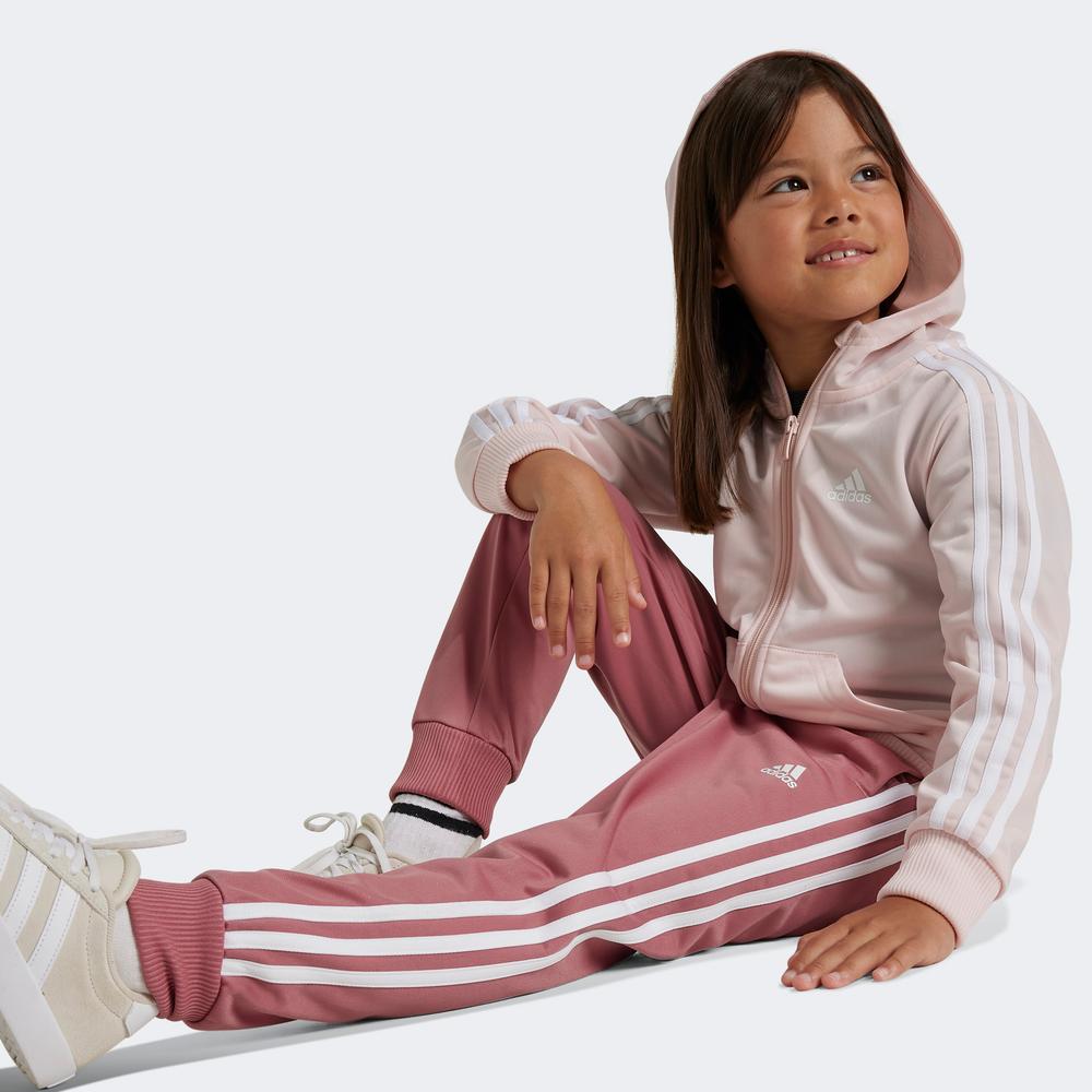 adidas 3S Shiny Ts Çocuk Pembe Eşofman Takımı