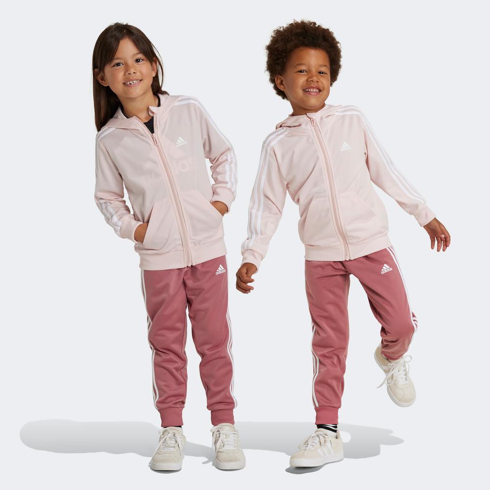 adidas 3S Shiny Ts Çocuk Pembe Eşofman Takımı