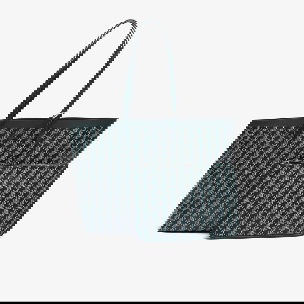 Lacoste Zelly Canvas Monogram Kadın Lacivert Omuz Çantası