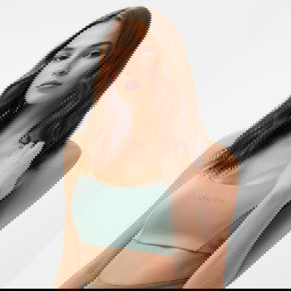 Calvin Klein Medium Support Kadın Yeşil Bra