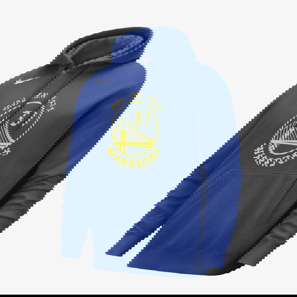 Nike Golden State Warriors Club Erkek Mavi Hoodie