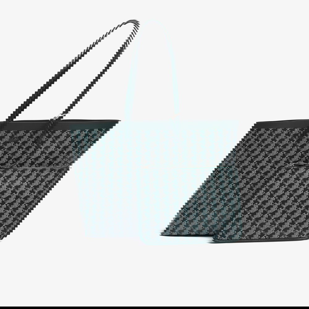 Lacoste Zelly Canvas Monogram Kadın Lacivert Omuz Çantası