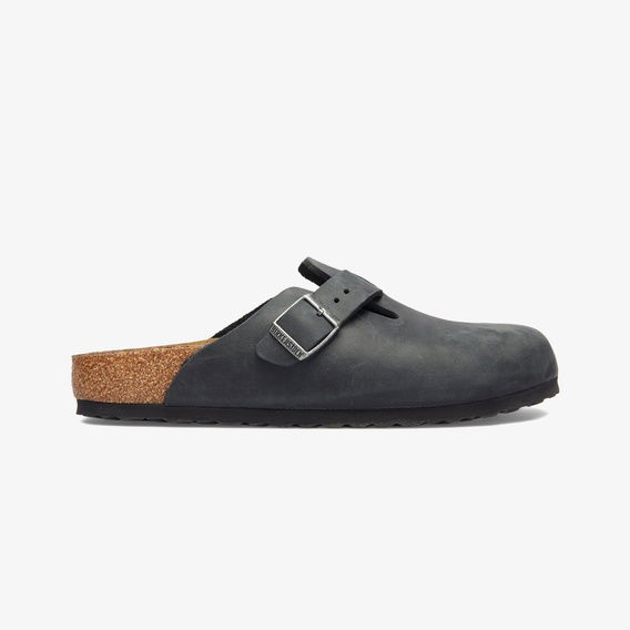 Birkenstock Boston Leoi Unisex Siyah Terlik