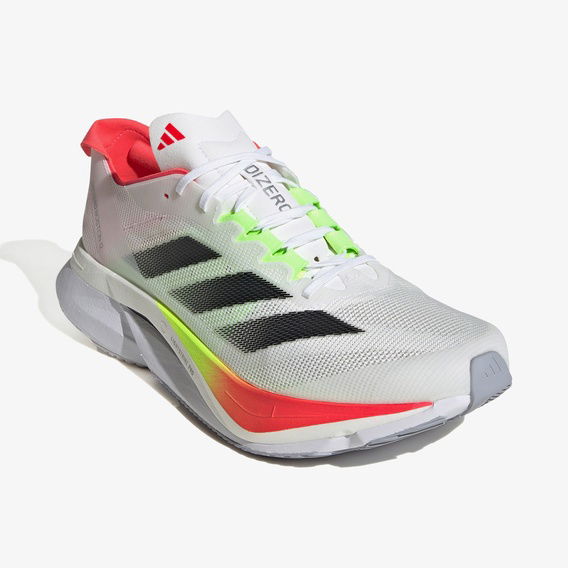 adidas Adizero Boston 12 Erkek Beyaz Koşu Ayakkabısı