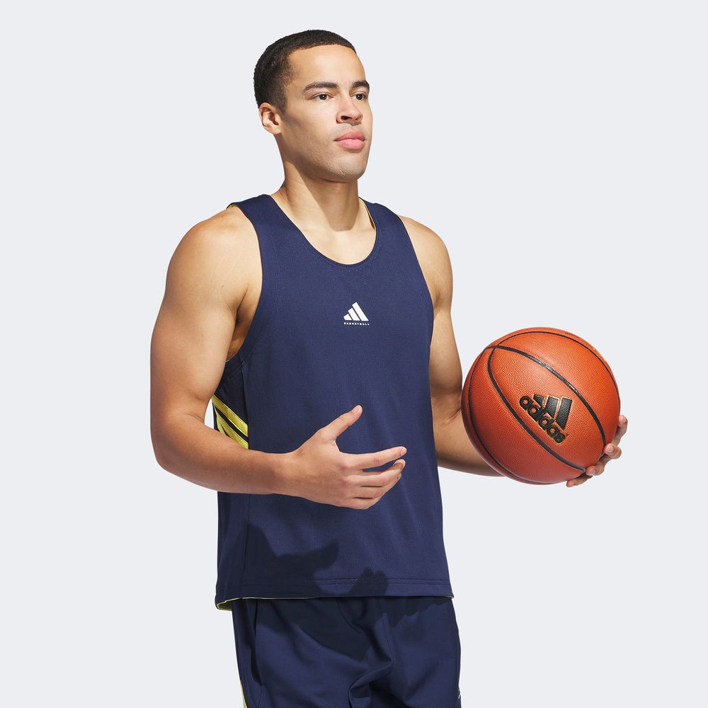 adidas Rev Erkek Mavi Basketbol Forması