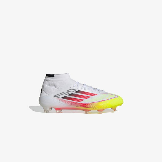 adidas F50 Elite Mid Çocuk Beyaz Çim Saha Kramponu