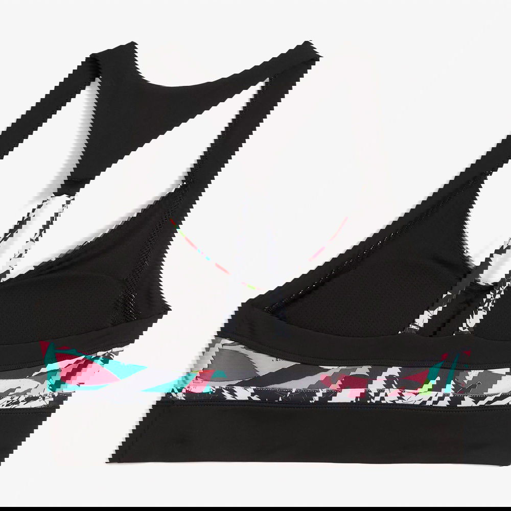 Puma 4Keeps Tropical Aop Lgln Kadın Siyah Bra