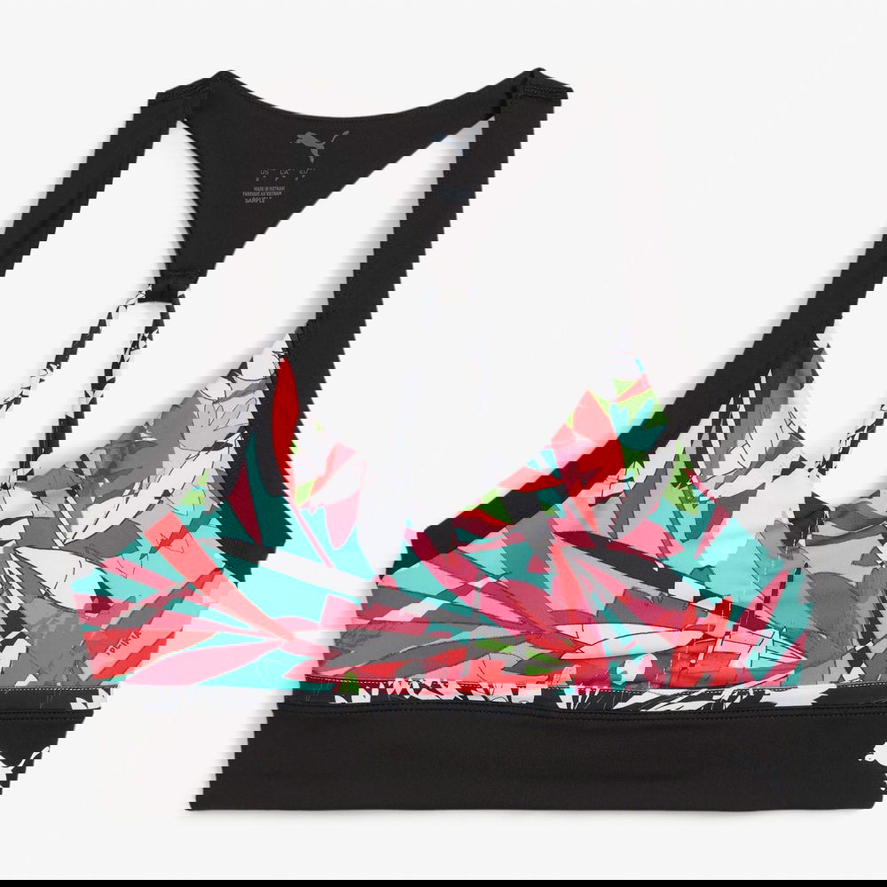 Puma 4Keeps Tropical Aop Lgln Kadın Siyah Bra