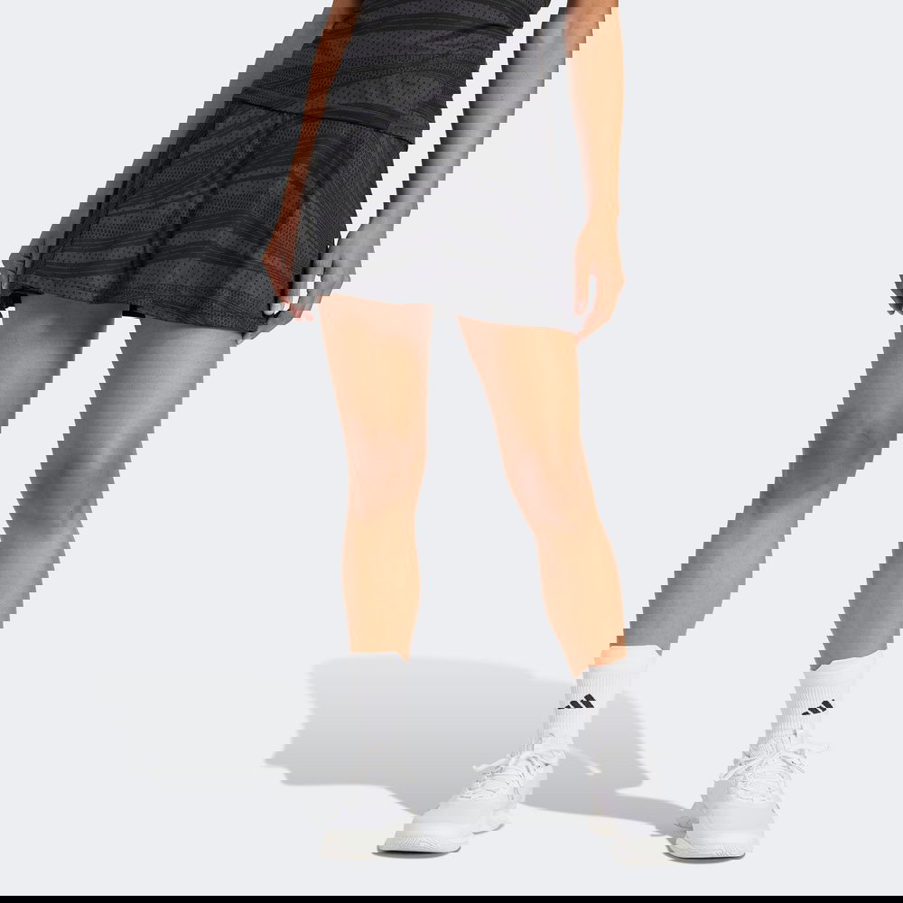 adidas Club Graphskirt Kadın Gri Tenis Eteği