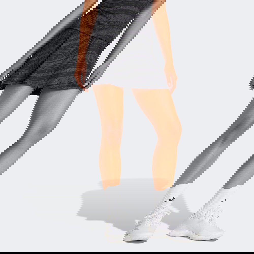 adidas Club Graphskirt Kadın Gri Tenis Eteği