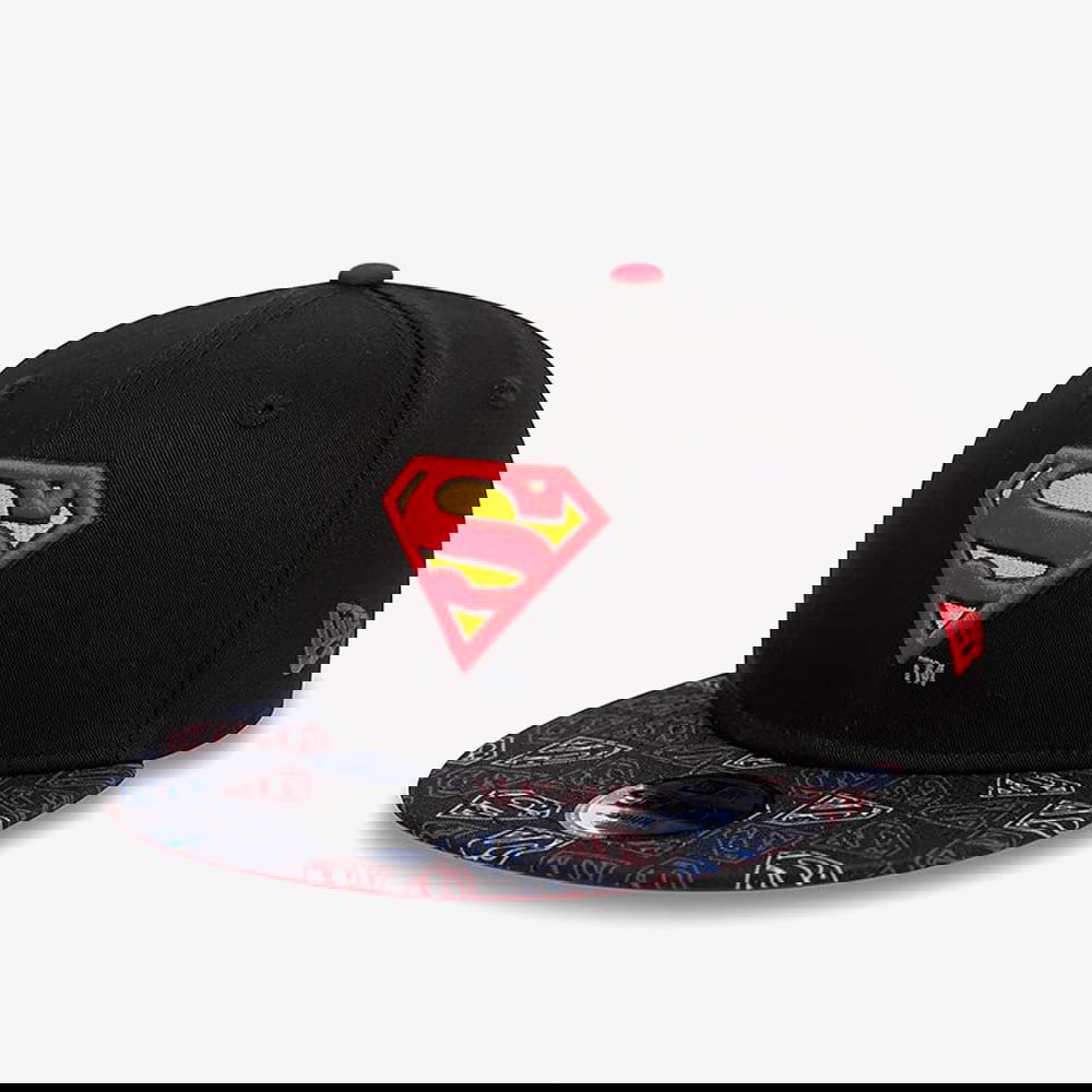 New Era Chyt Super Aop 9Fifty Supman Çocuk Siyah Şapka