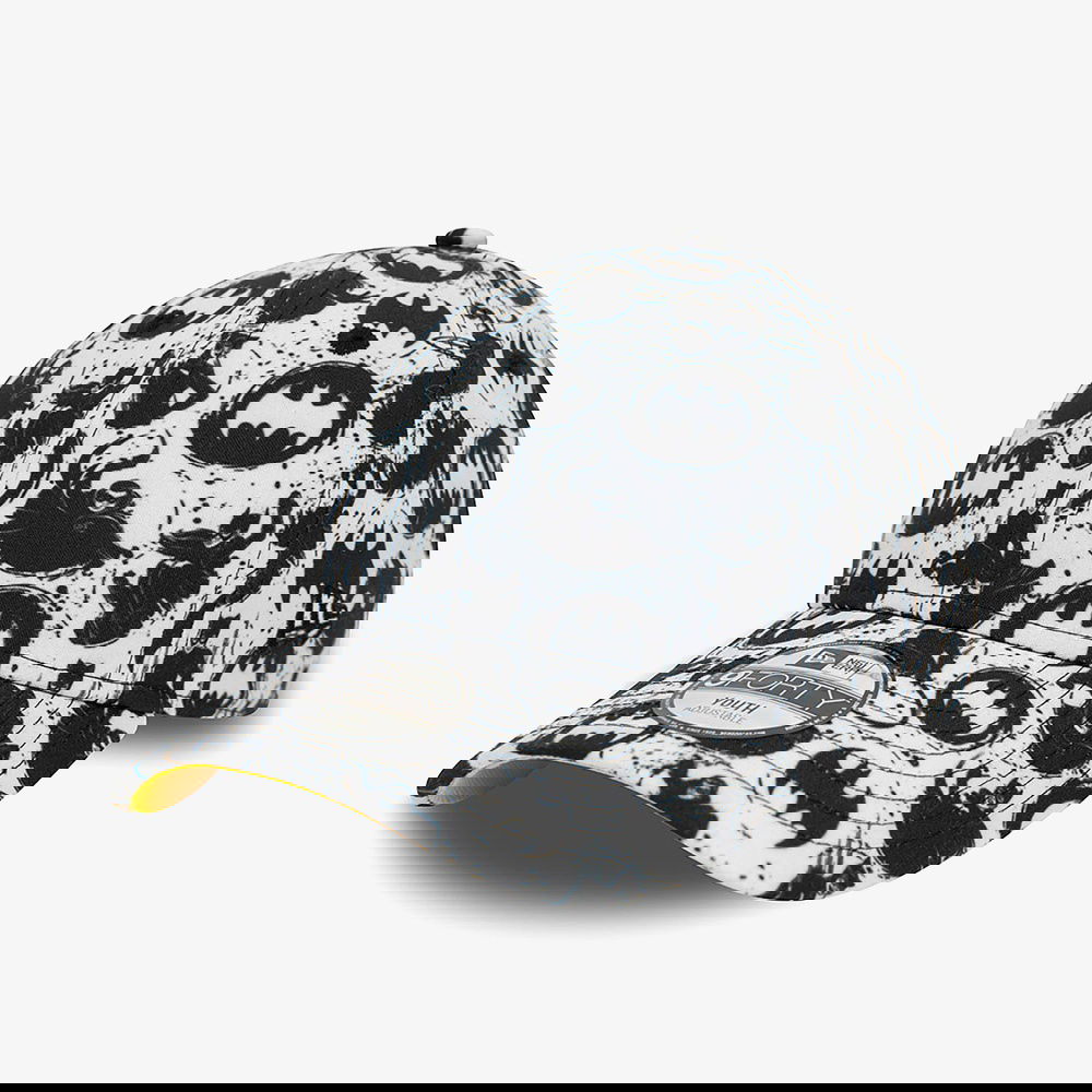 New Era Chyt Super Aop 9Forty Batman Çocuk Beyaz Şapka