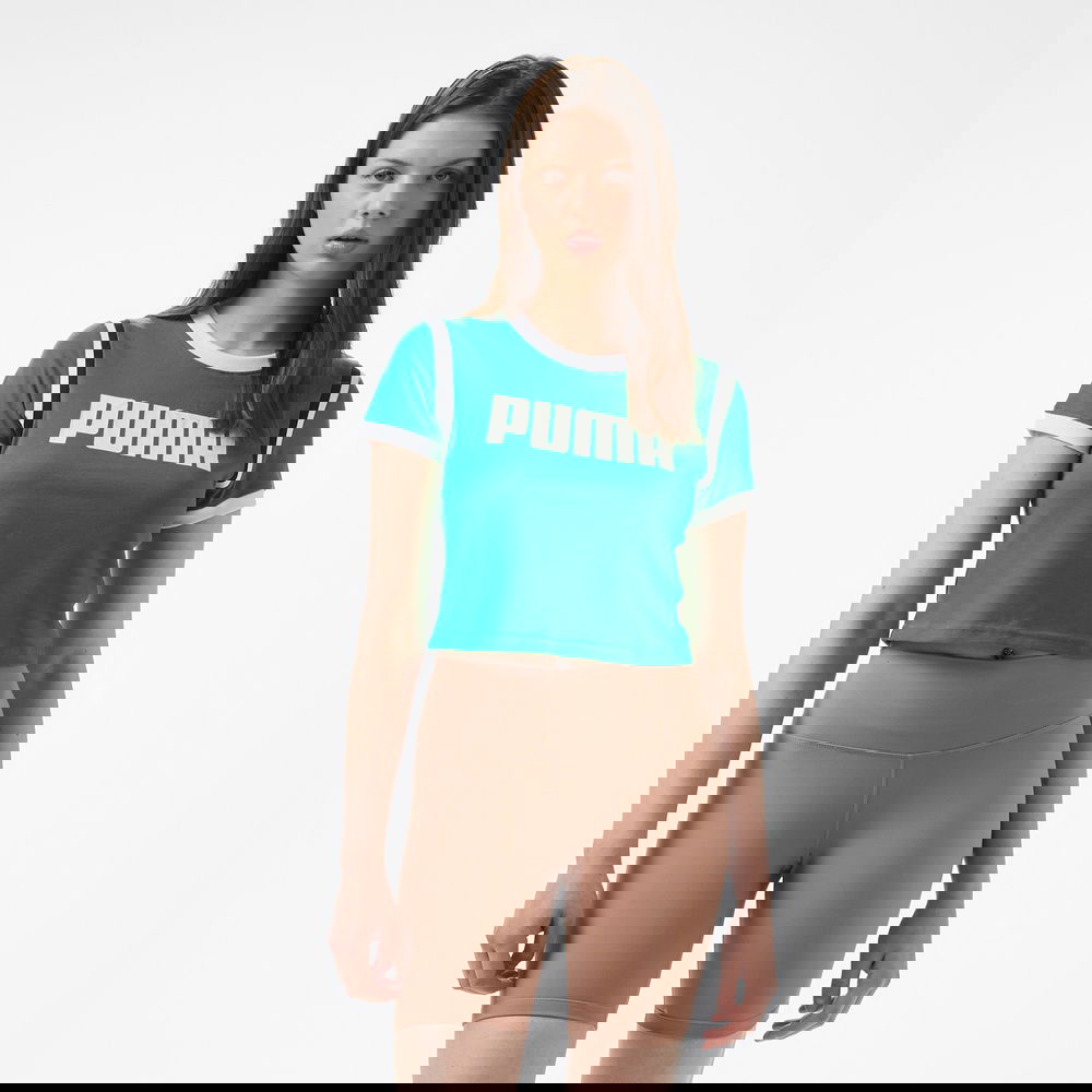 Puma Future Archive Baby Kadın Yeşil T-Shirt