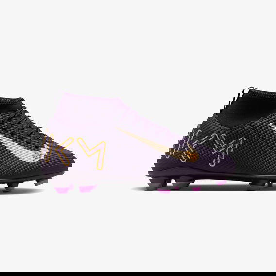 Nike Jr. Mercurial Superfly 10 Club "Kylian Mbappe" Çocuk Mor Çim Saha Kramponu