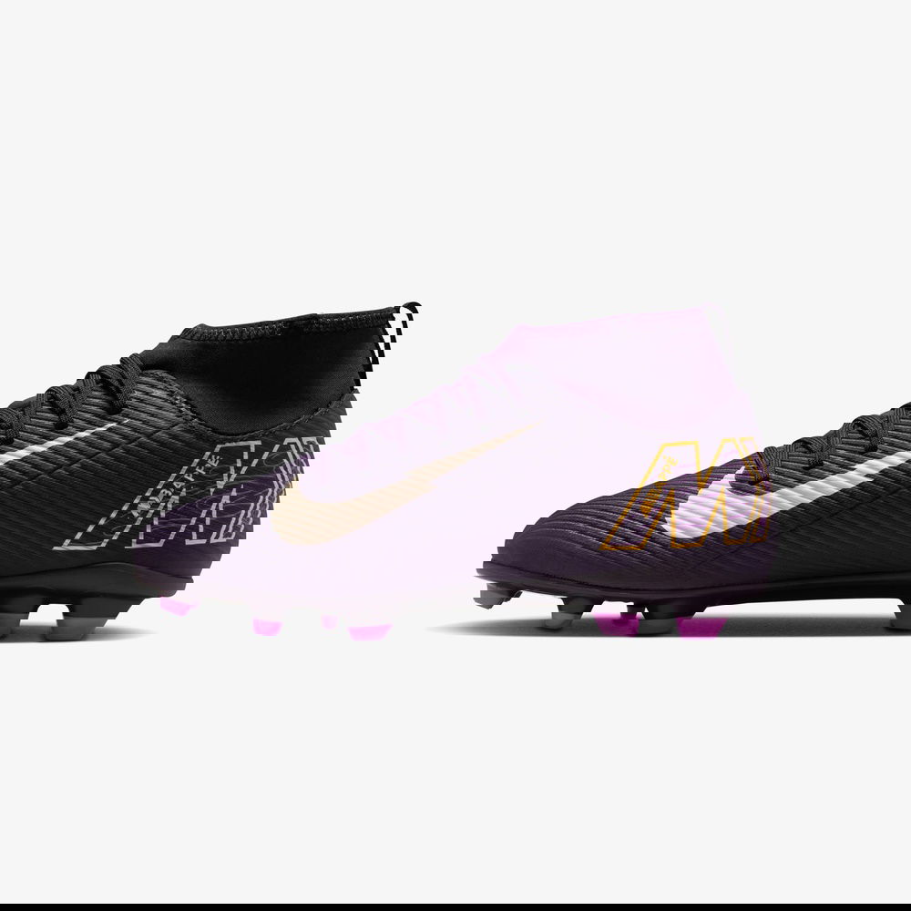 Nike Jr. Mercurial Superfly 10 Club "Kylian Mbappe" Çocuk Mor Çim Saha Kramponu