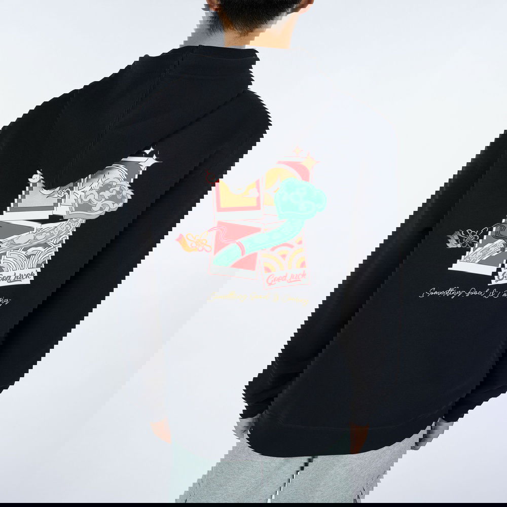 Anta CNY Good Luck Erkek Siyah Hoodie