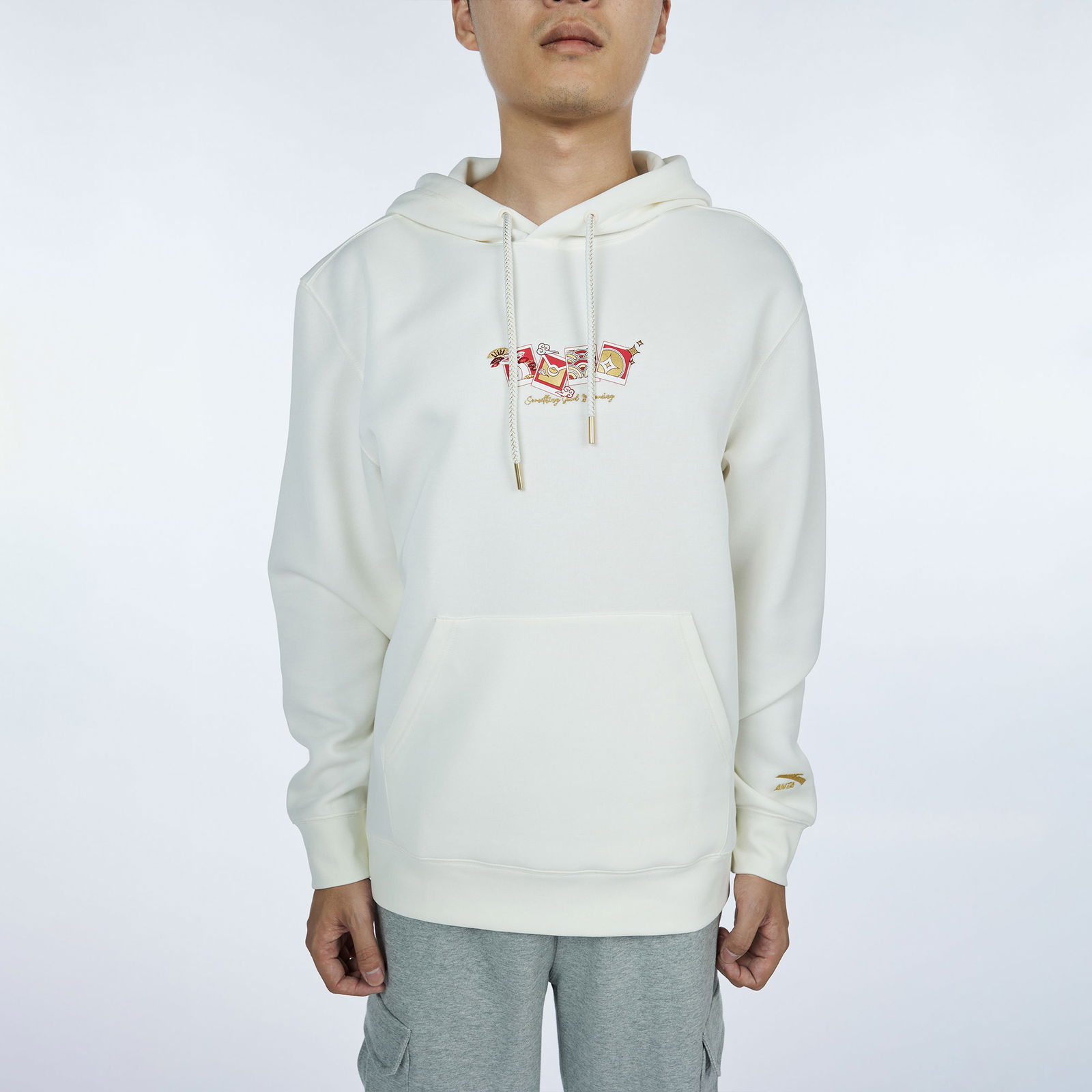 Anta CNY Good Luck Erkek Kırmızı Hoodie