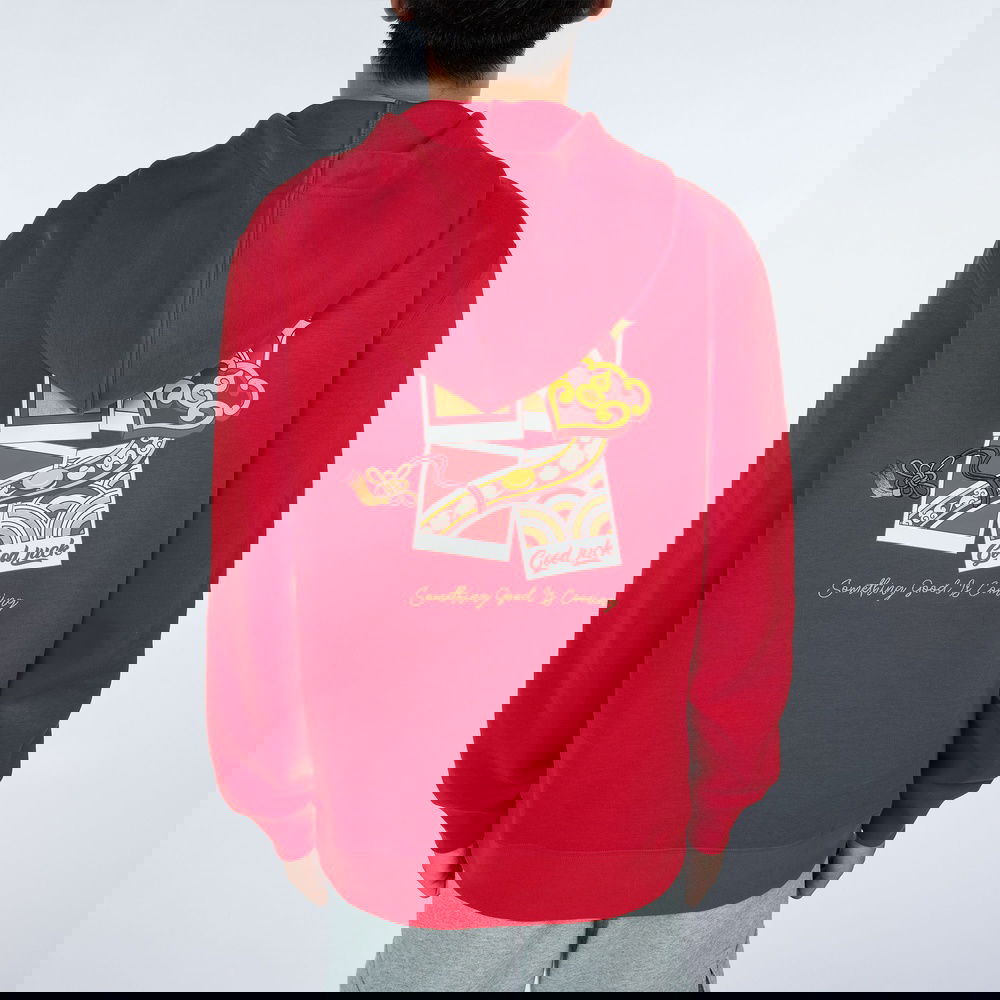 Anta CNY Good Luck Erkek Kırmızı Hoodie