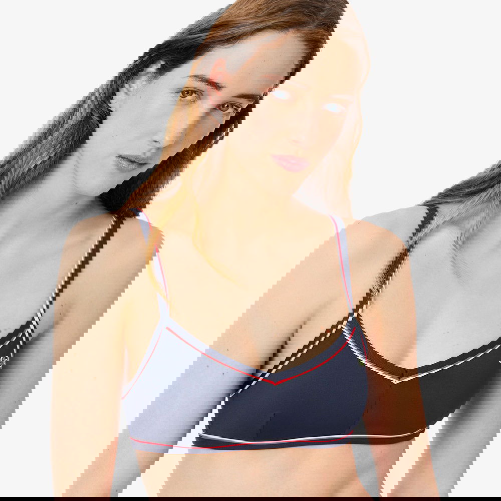 Lacoste Classic Kadın Lacivert Bikini Üstü