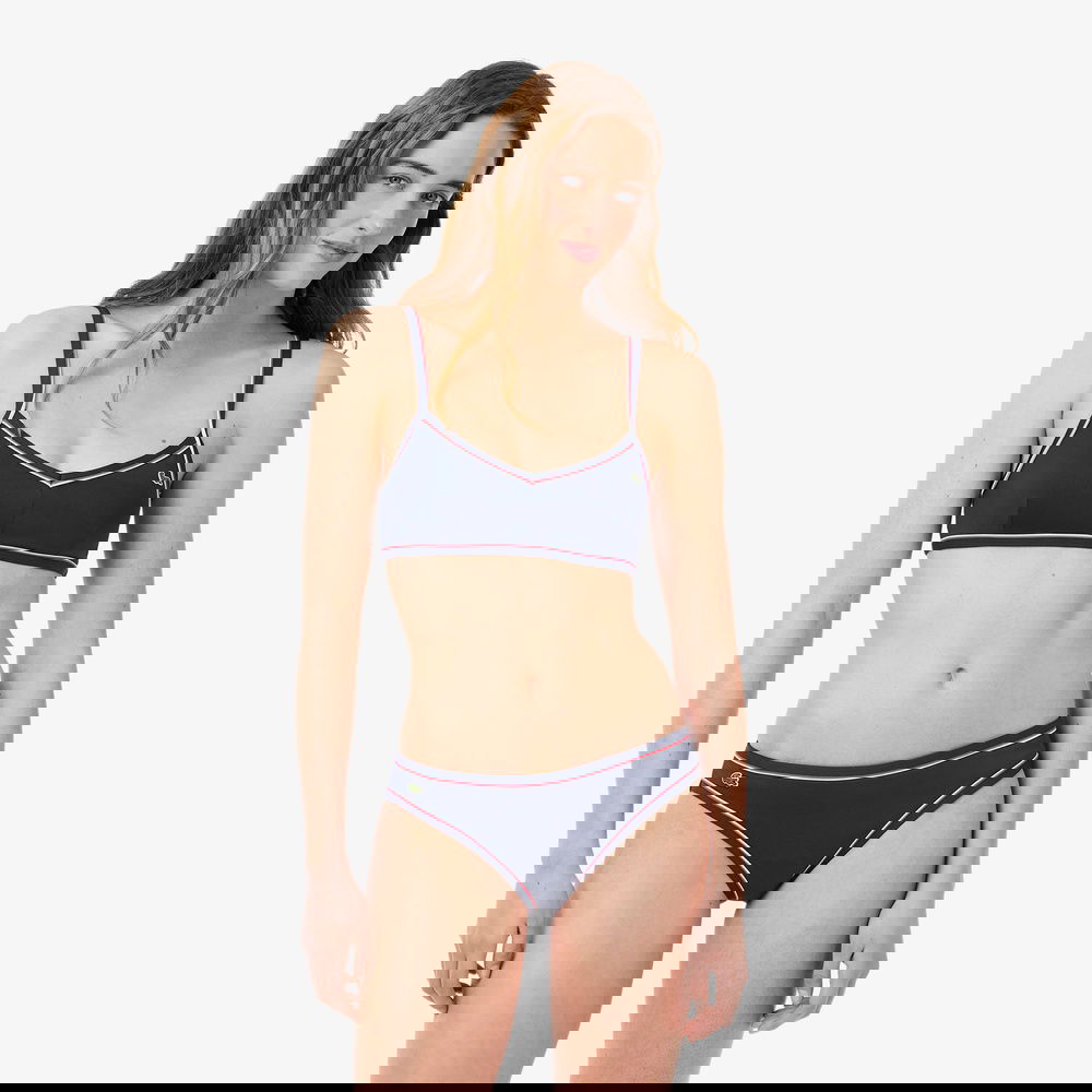 Lacoste Classic Kadın Lacivert Bikini Üstü