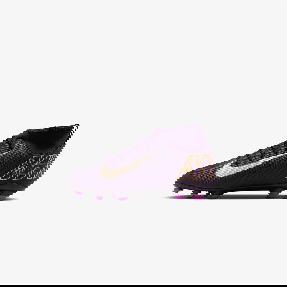 Nike Jr. Mercurial Superfly 10 Club "Kylian Mbappe" Çocuk Mor Çim Saha Kramponu