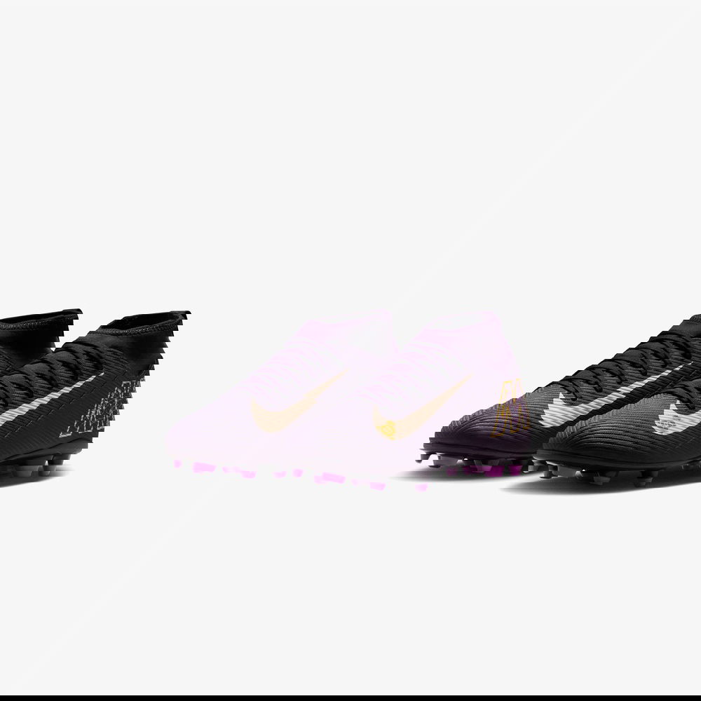 Nike Jr. Mercurial Superfly 10 Club "Kylian Mbappe" Çocuk Mor Çim Saha Kramponu