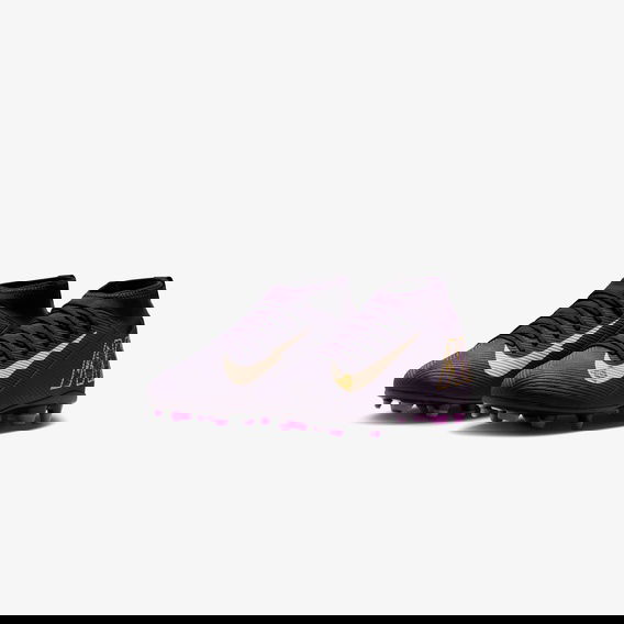 Nike Jr. Mercurial Superfly 10 Club "Kylian Mbappe" Çocuk Mor Çim Saha Kramponu