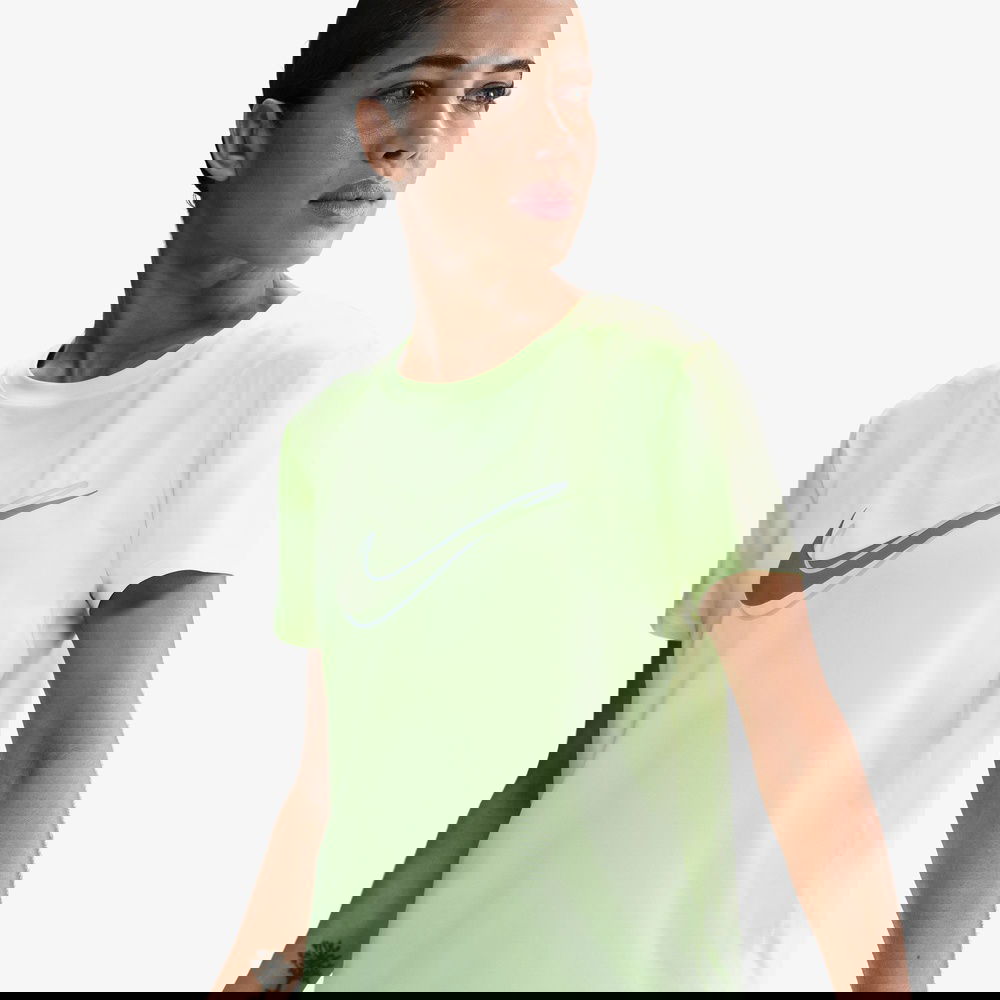 Nike One Swoosh Kadın Sarı Koşu T-Shirtü
