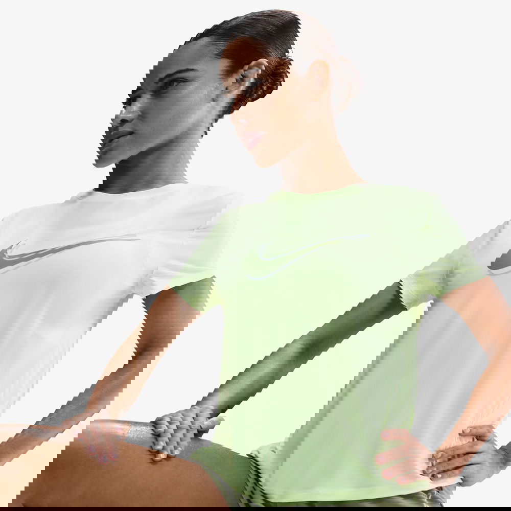Nike One Swoosh Kadın Sarı Koşu T-Shirtü