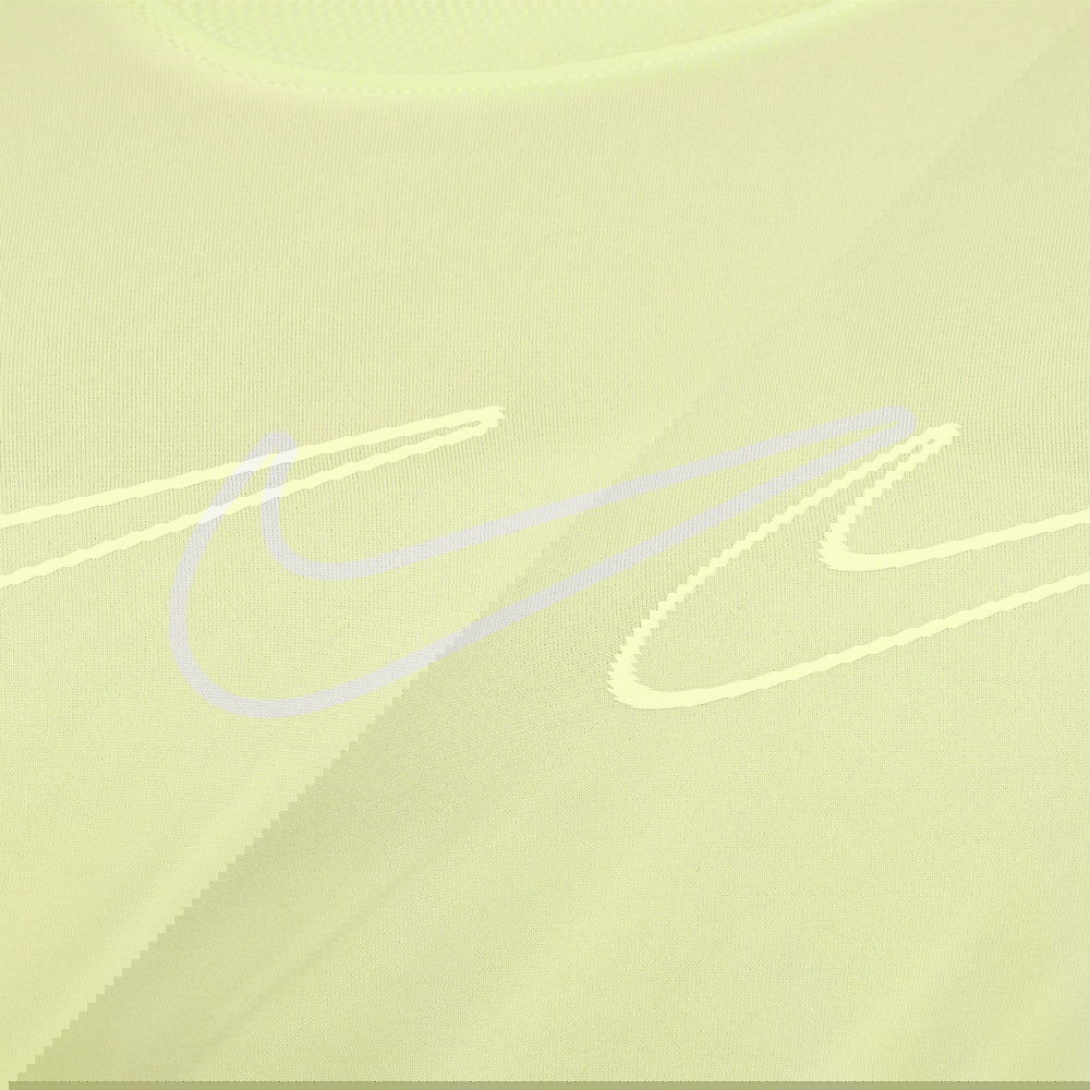 Nike One Fitted Çocuk Sarı Antrenman T-Shirtü