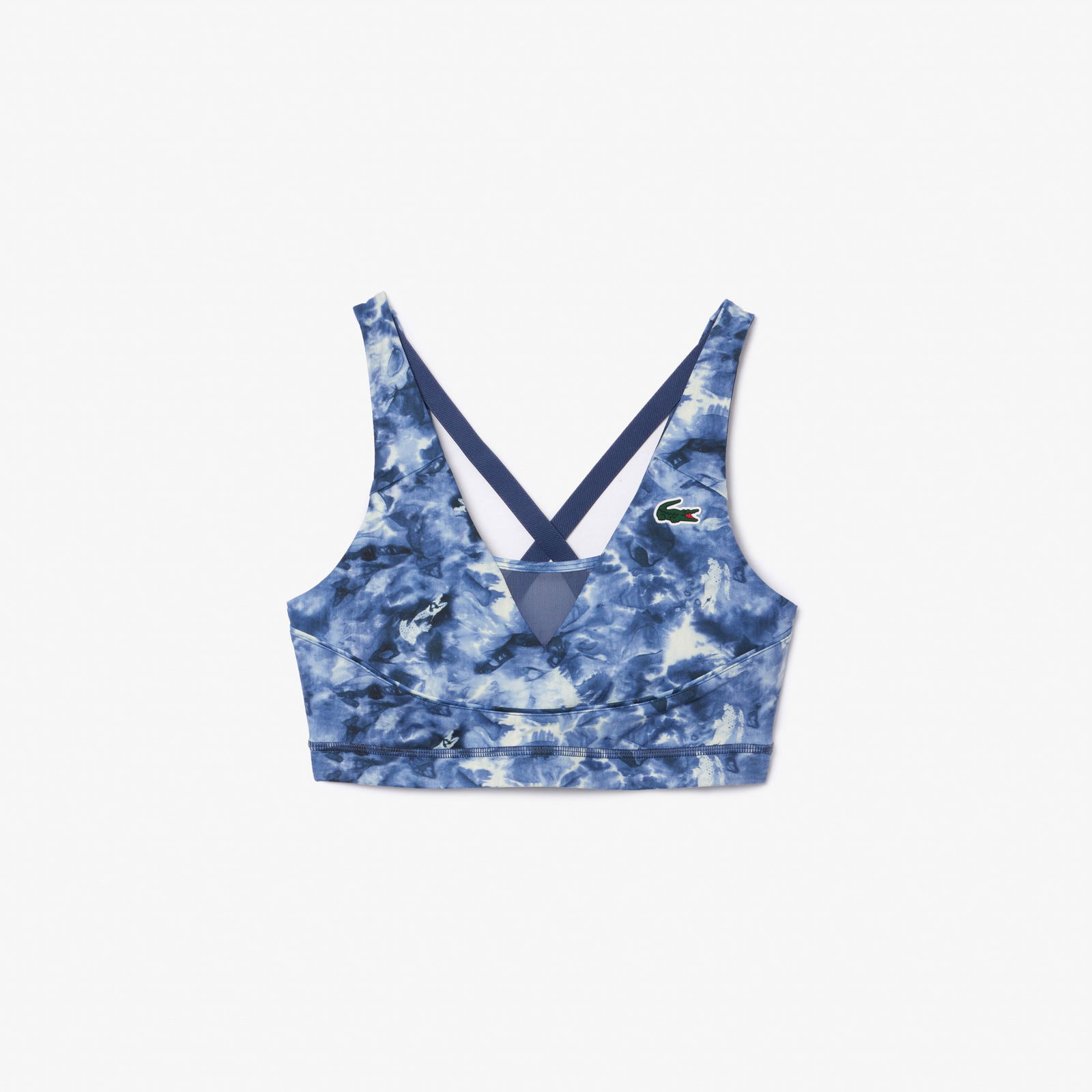 Lacoste Classic Kadın Desenli Mavi Bra