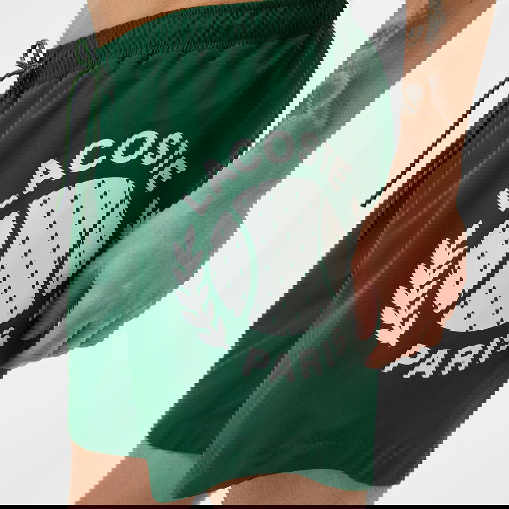 Lacoste Classic Erkek Baskılı Yeşil Mayo