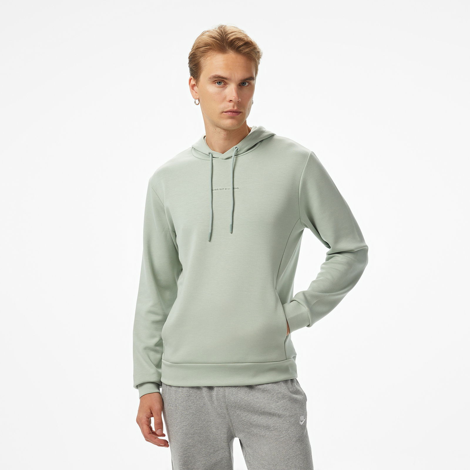 Sportempt Stm319 Erkek Yeşil Sweatshirt