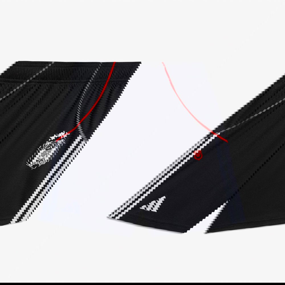 adidas Beşiktaş JK 25-26 Çocuk Siyah Futbol Şortu