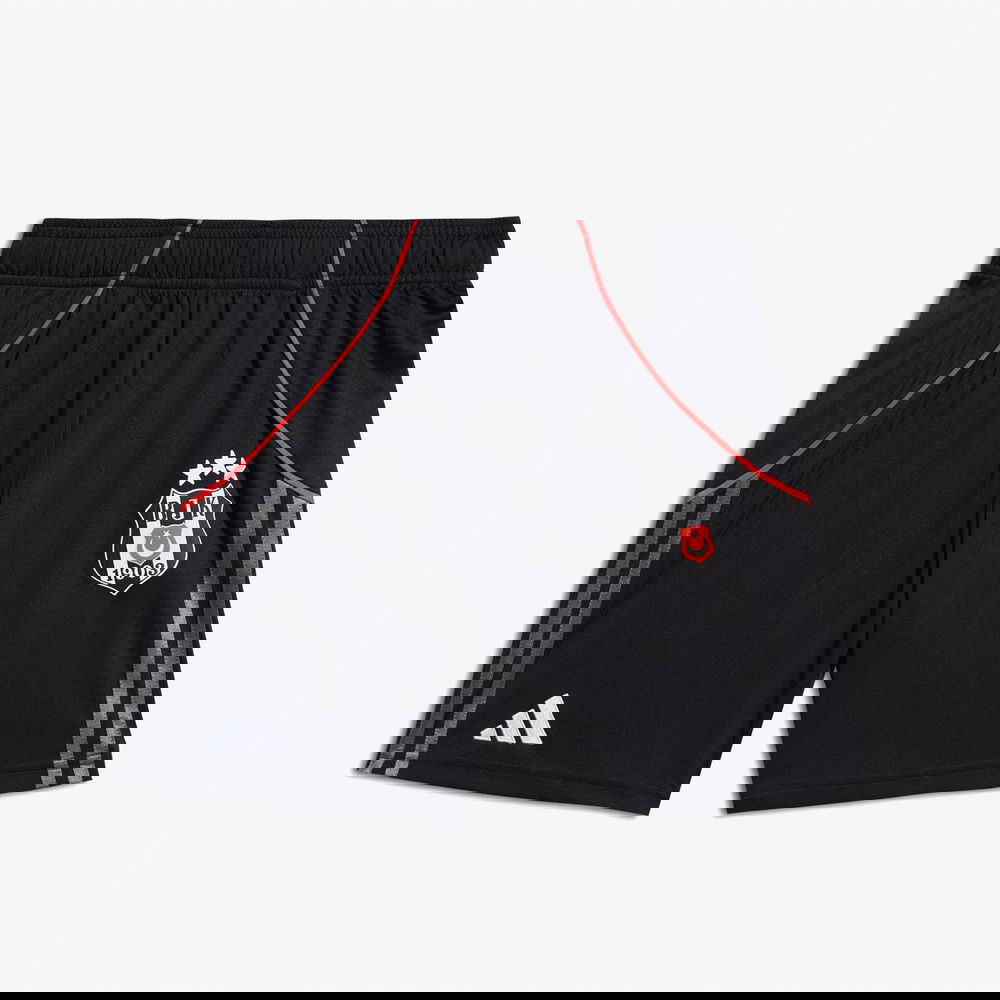 adidas Beşiktaş JK 25-26 Çocuk Siyah Futbol Şortu
