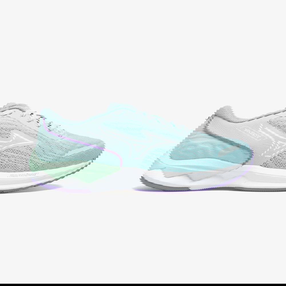 Mizuno Wave Revolt 3 Kadın Gri Koşu Ayakkabısı
