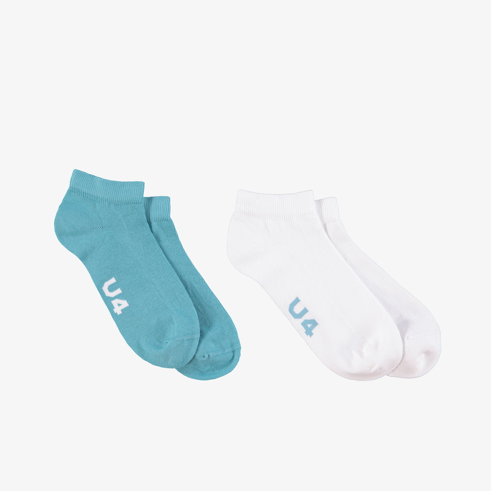 UNITED4 Patik Unisex Beyaz 2li Çorap